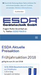 Mobile Screenshot of esda.de